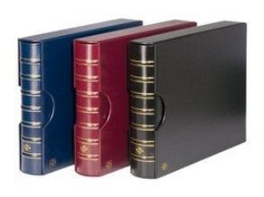 Album Maximum Leuchtturm pour ranger cartes postales, feuilles entières de timbres.