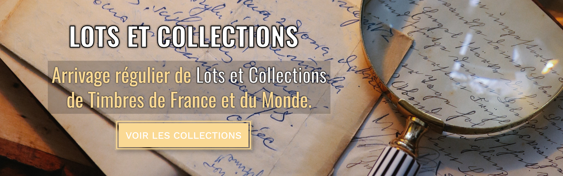 Lots et collections de timbres de France, monde en stock.